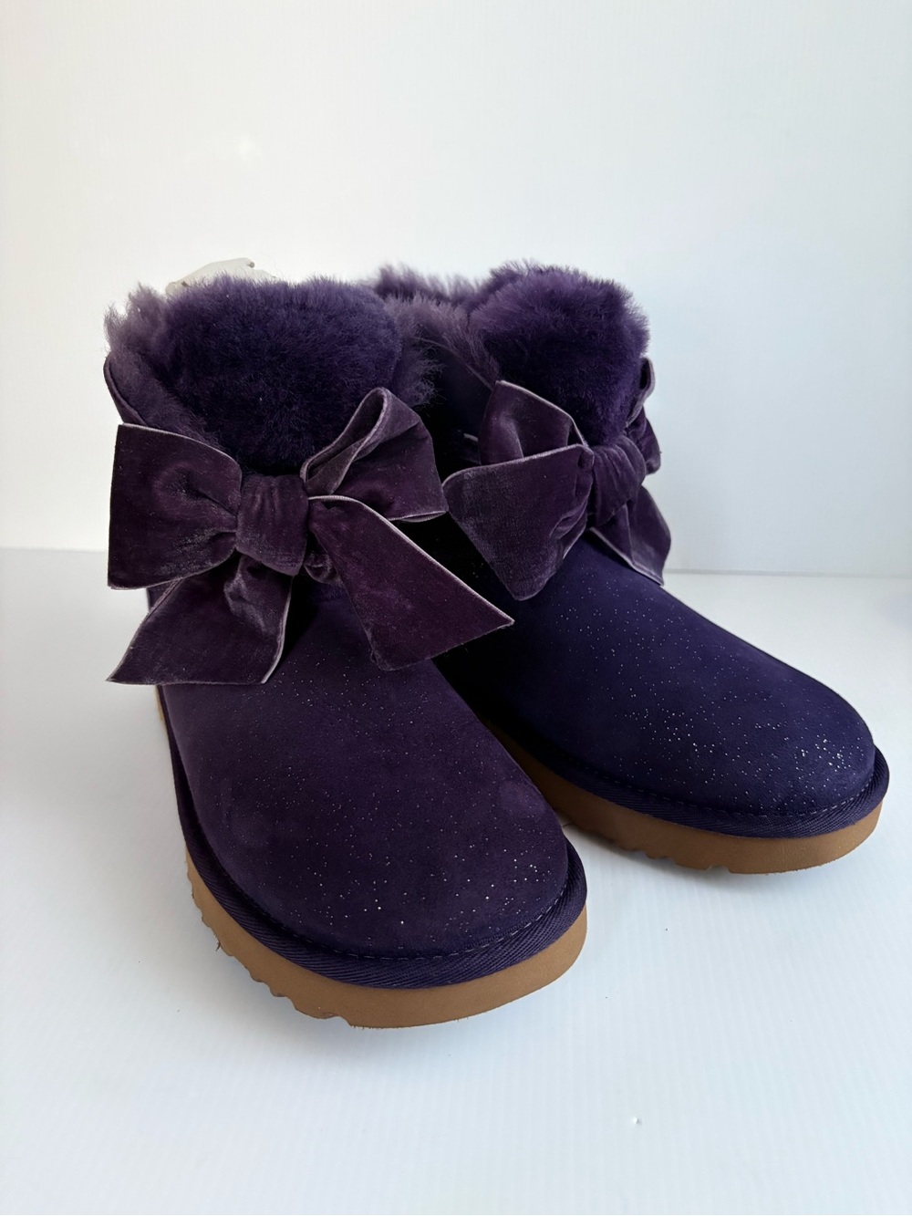 UGG GITA TWINKLE BOW MINI NIGHTSHADE 1106569 WOMAN’S BOOTS SIZE 7 NWOT
